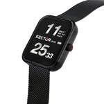 Sector S-03 Smartwatch R3253171501 digital unisexklocka med svart urtavla och armband i rostfritt stål