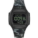 Philipp Plein Hyper Shock PWHAA1822 digital unisexklocka med svart urtavla och armband i gummi