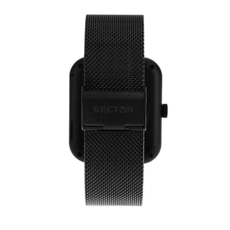 Sector S-03 Smartwatch R3253171501 digital unisexklocka med svart urtavla och armband i rostfritt stål