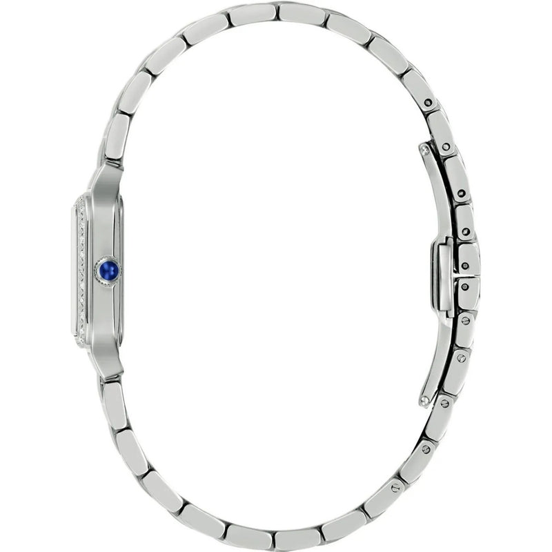 Bulova Sutton 96R256 analog damklocka med flerfärgad urtavla och armband i rostfritt stål