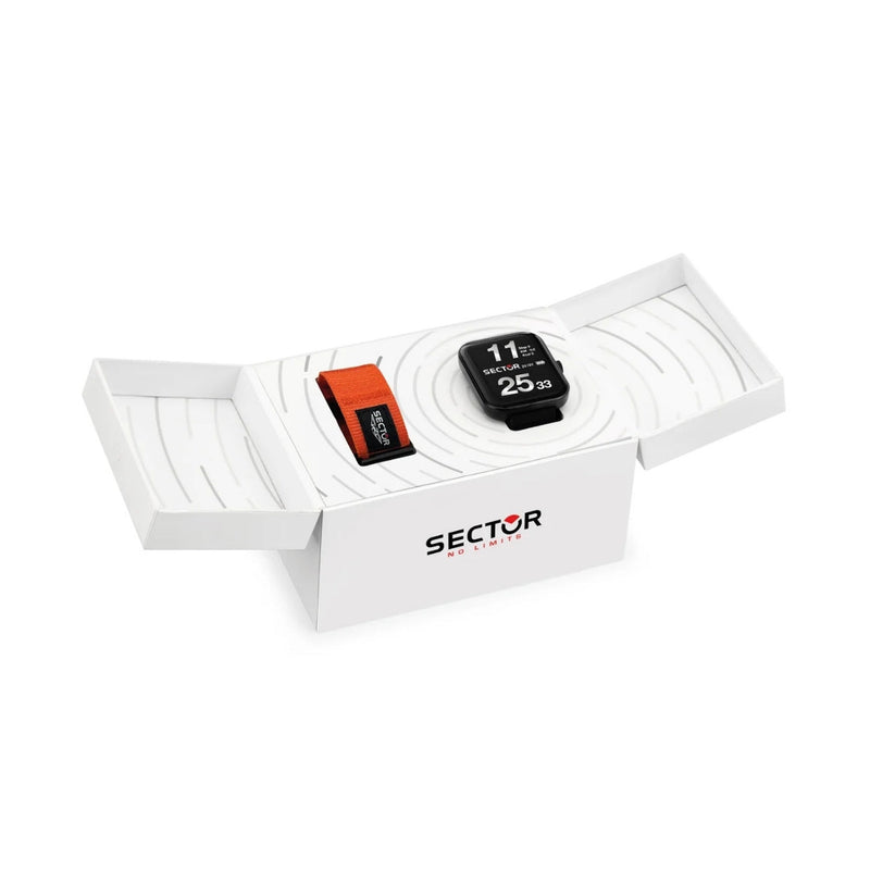 Sector S-03 Smartwatch R3253171501 digital unisexklocka med svart urtavla och armband i rostfritt stål