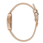 Guess Bauble Damklocka GW0103L2 analog damklocka med silver urtavla och armband i läder
