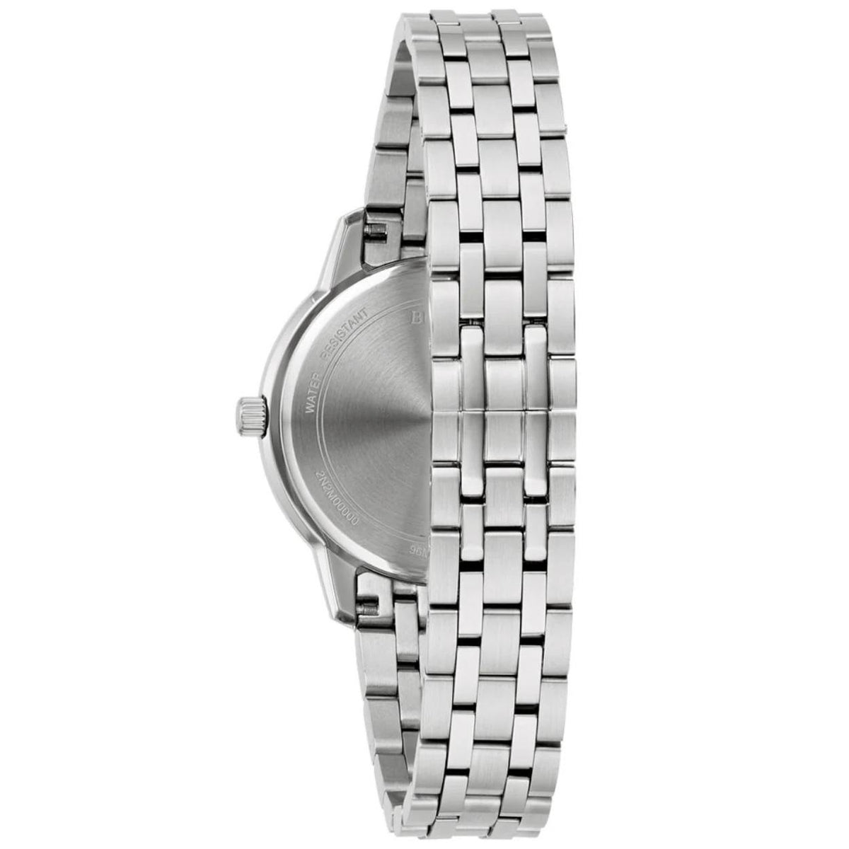 Bulova Sutton Ladies analog damklocka med silver urtavla och armband i rostfritt stål