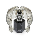 Philipp Plein The Skull PWAAA0121 analog herrklocka med svart urtavla och armband i gummi