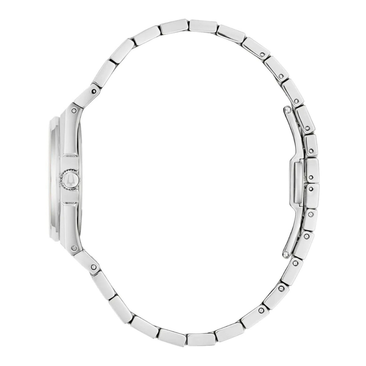 Bulova Classic 96M177 analog damklocka med blå urtavla och armband i rostfritt stål