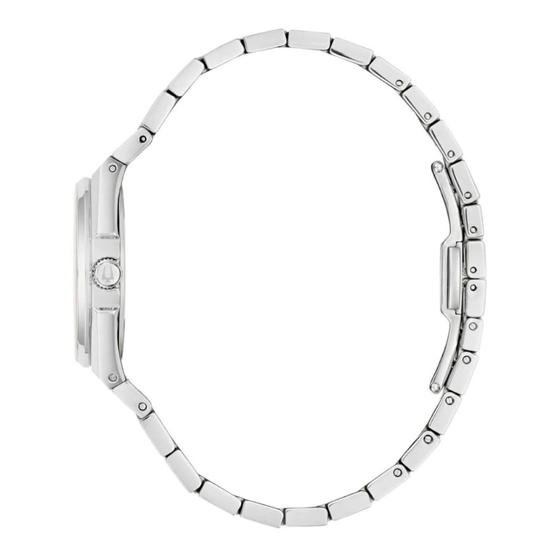 Bulova Classic 96M177 analog damklocka med blå urtavla och armband i rostfritt stål