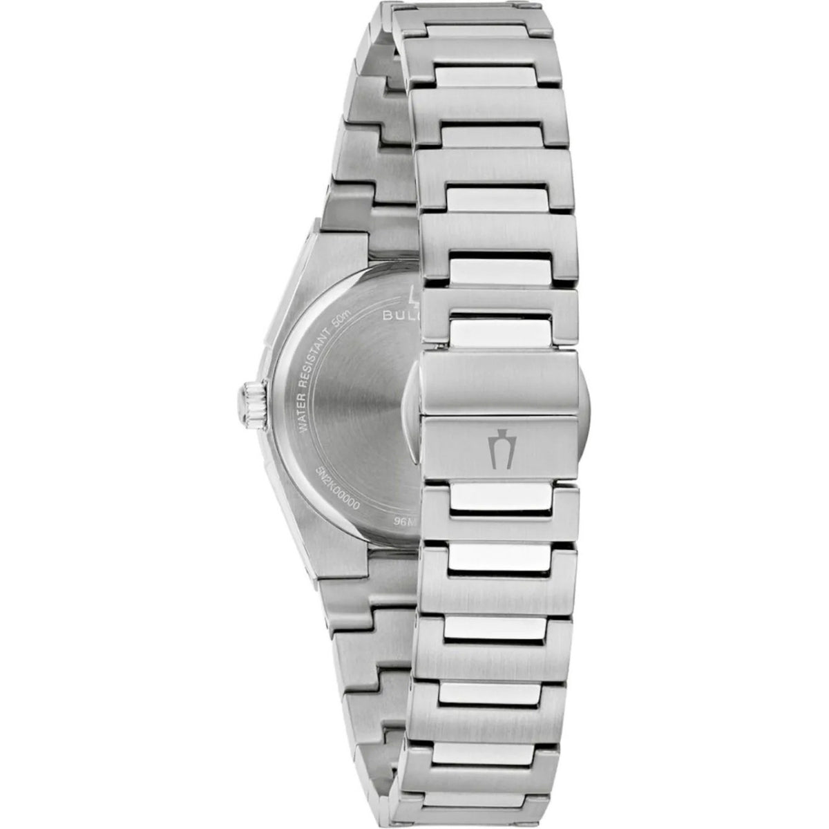 Bulova Classic 96M177 analog damklocka med blå urtavla och armband i rostfritt stål