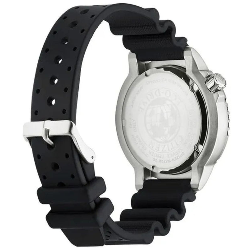 Citizen Eco-Drive Promaster BN0150-10E analog herrklocka med svart urtavla och armband i gummi