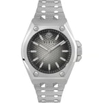 Philipp Plein Extreme Gent PWPMA0124 analog herrklocka med grå urtavla och armband i rostfritt stål