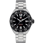 TAG Heuer Formula 1 Date WAZ1110.BA0875 analog herrklocka med svart urtavla och armband i rostfritt stål