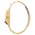 Bulova Computron 97C110 digital herrklocka med guld urtavla och armband i rostfritt stål