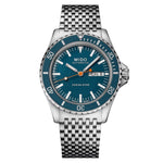 Mido Ocean Star Tribute M026.830.11.041.00 analog herrklocka med blå urtavla och armband i rostfritt stål