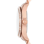 Michael Kors Ø33mm MK7444 analog damklocka med rosa urtavla och armband i rostfritt stål