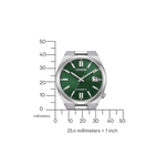 Citizen TSUYOSA NJ0200-50X analog herrklocka med grön urtavla och armband i rostfritt stål