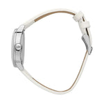 Maserati Successo Solar ð32mm R8851145502 analog damklocka med vit urtavla och armband i läder