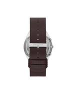 Skagen Grenen Chronograph SKW6842 analog herrklocka med blå urtavla och armband i läder