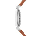 Skagen Sundby Titanium Ø40mm SKW6908 analog herrklocka med grön urtavla och armband i läder