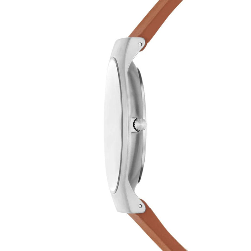Skagen Sundby Titanium Ø40mm SKW6908 analog herrklocka med grön urtavla och armband i läder