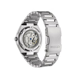Citizen Zenshin Super-Titanium NK5020-58L analog herrklocka med turkos urtavla och armband i titan