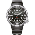 Citizen Promaster Professional Diver 300m BN1024-01E analog herrklocka med svart urtavla och armband i gummi