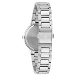 Bulova Classic 96L335 analog damklocka med rosa urtavla och armband i rostfritt stål