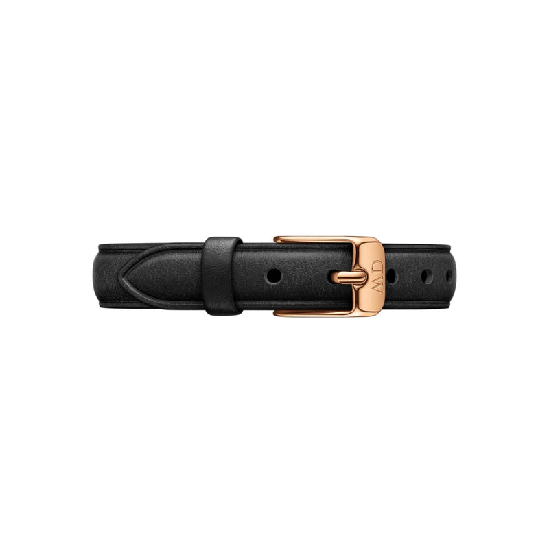 Daniel Wellington Quadro Pressed DW00100435 analog damklocka med svart urtavla och armband i läder