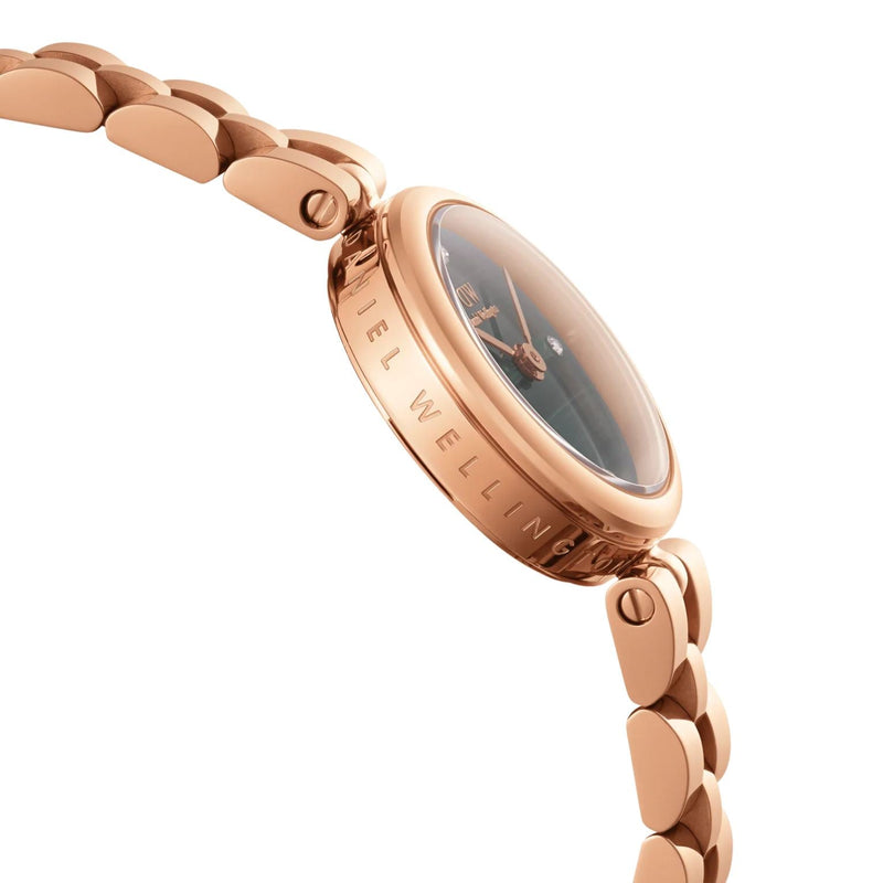 Daniel Wellington Elan Lumine Malachite DW00100721 analog damklocka med grön urtavla och armband i rostfritt stål