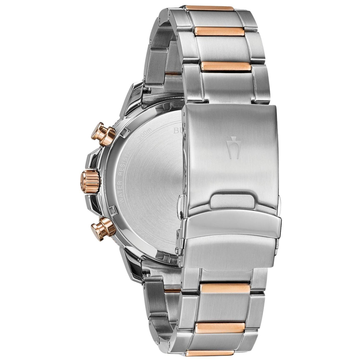 Bulova Marine Star 98B301 analog herrklocka med blå urtavla och armband i rostfritt stål