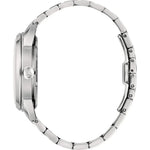 Bulova Sutton Automatic 96B425 analog herrklocka med blå urtavla och armband i rostfritt stål