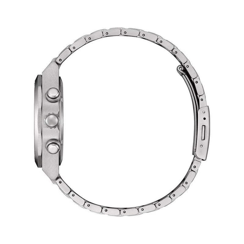 Citizen Eco-Drive Titanium CA4691-59L analog herrklocka med blå urtavla och armband i titan