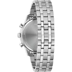 Bulova Classic Sutton 96B412 analog herrklocka med svart urtavla och armband i rostfritt stål