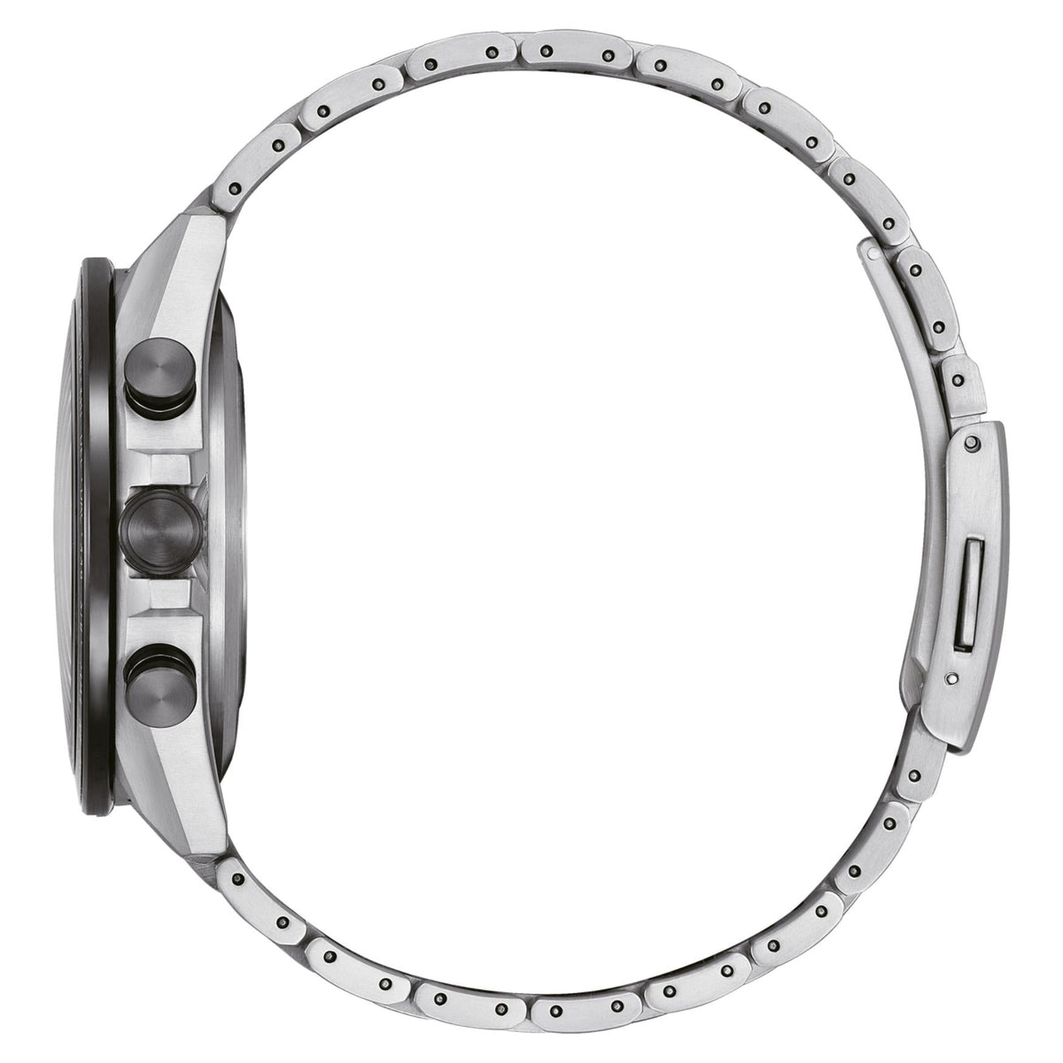Citizen Satellite Wave GPS CC4075-50L analog herrklocka med blå urtavla och armband i titan