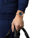 Tissot PRX Powermatic 80 T137.407.33.041.00 analog herrklocka med blå urtavla och armband i rostfritt stål