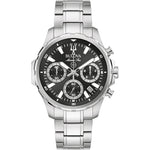 Bulova Marine Star 96B467 analog herrklocka med svart urtavla och armband i rostfritt stål