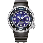 Citizen Promaster Eco-Drive Diver 300m BN1025-08L analog herrklocka med blå urtavla och armband i gummi