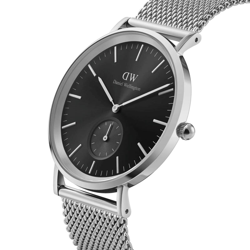 Daniel Wellington Classic Multi-Eye DW00100711 analog herrklocka med svart urtavla och armband i rostfritt stål