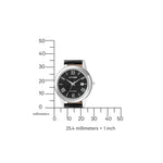 Citizen Eco-Drive FE1081-08E analog damklocka med svart urtavla och armband i läder