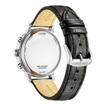 Citizen Kronograf Eco-Drive CA7069-24X analog herrklocka med grön urtavla och armband i läder