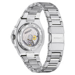 Citizen Series 8 GMT NB6030-59L analog herrklocka med blå urtavla och armband i rostfritt stål