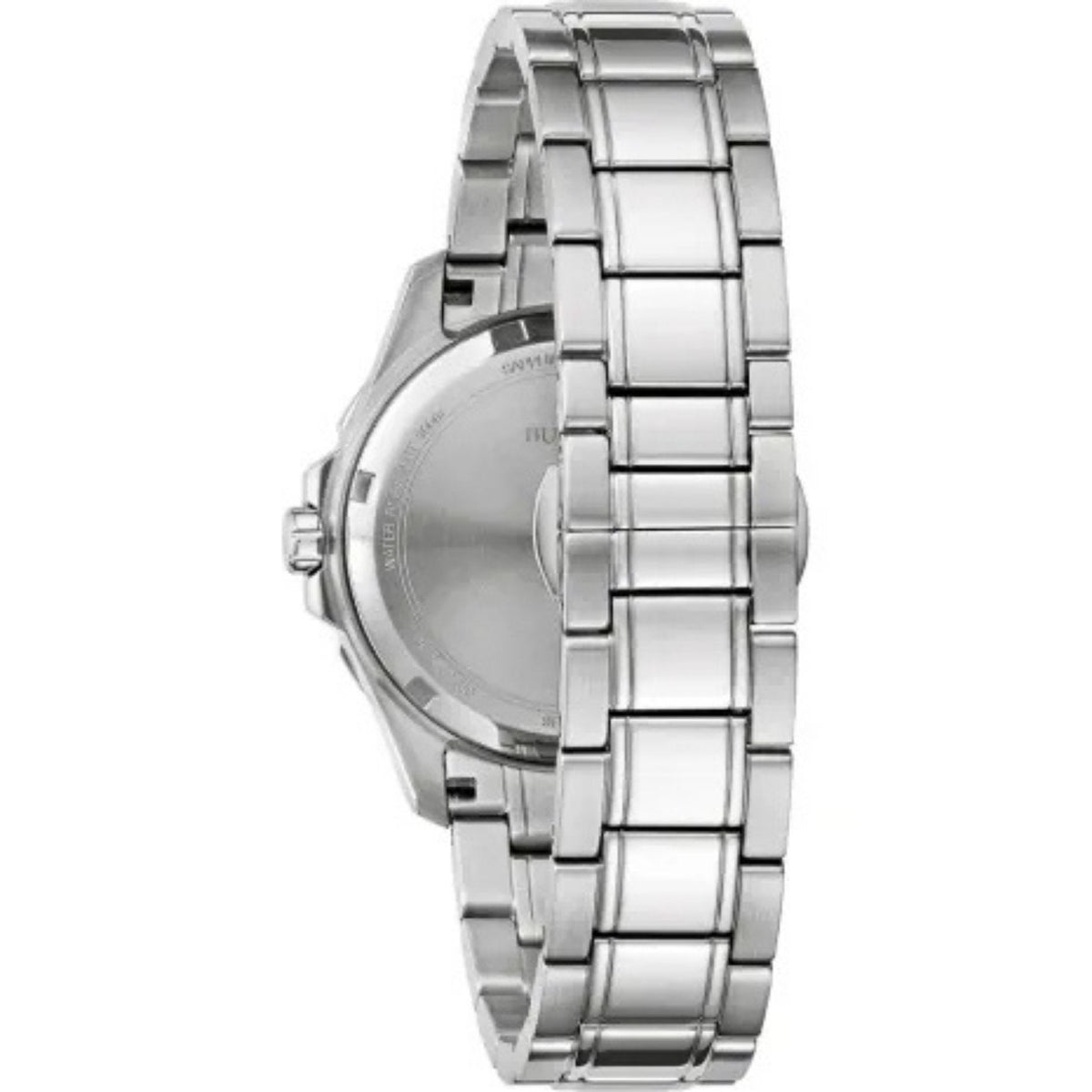 Bulova Marine Star 96P248 analog damklocka med blå urtavla och armband i rostfritt stål