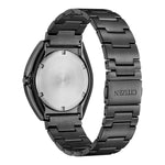 Citizen Eco-Drive BN1015-52E analog herrklocka med svart urtavla och armband i rostfritt stål