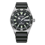 Citizen Promaster Dive NY0120-01E analog herrklocka med svart urtavla och armband i gummi