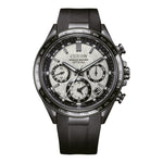 Citizen Attesa Satellite Wave GPS CC4055-14H analog herrklocka med silver urtavla och armband i gummi