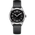 Hamilton Khaki H68551733 analog herrklocka med svart urtavla och armband i läder