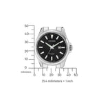 Citizen Eco-Drive BM7470-84E analog herrklocka med svart urtavla och armband i titan