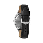 Bulova Jet Star 96B414 analog herrklocka med silver urtavla och armband i läder