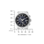 Citizen Radio Controlled AT9030-55L analog herrklocka med blå urtavla och armband i rostfritt stål