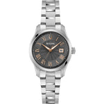 Bulova Classic Wilton 96M164 analog unisexklocka med grå urtavla och armband i rostfritt stål