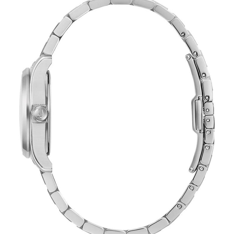 Bulova Classic Wilton 96M164 analog unisexklocka med grå urtavla och armband i rostfritt stål