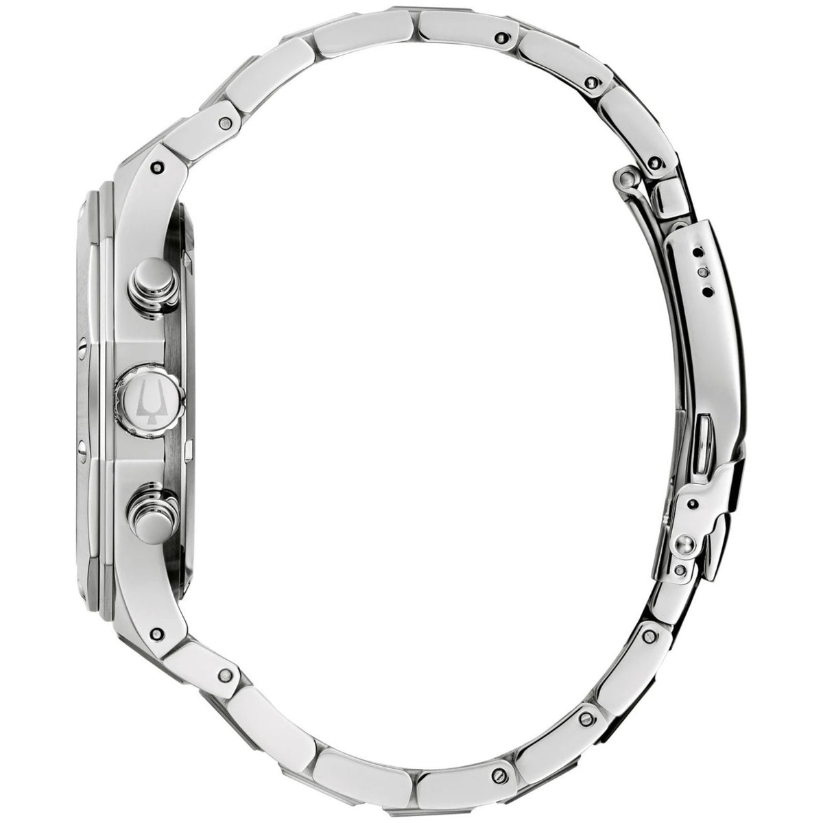 Bulova Classic 96B408 analog herrklocka med silver urtavla och armband i rostfritt stål